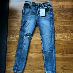 Kancan ripped/rugged blue jeans size women 11/29. NWT